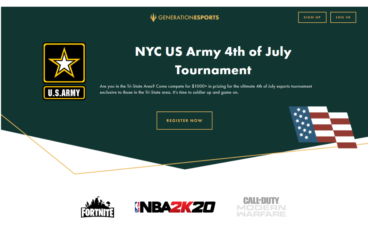 Generation Esports and the United States Army Enlist New Yorkers for Epic Independence Day "U.S. Army 4th of July Esports Tournament"