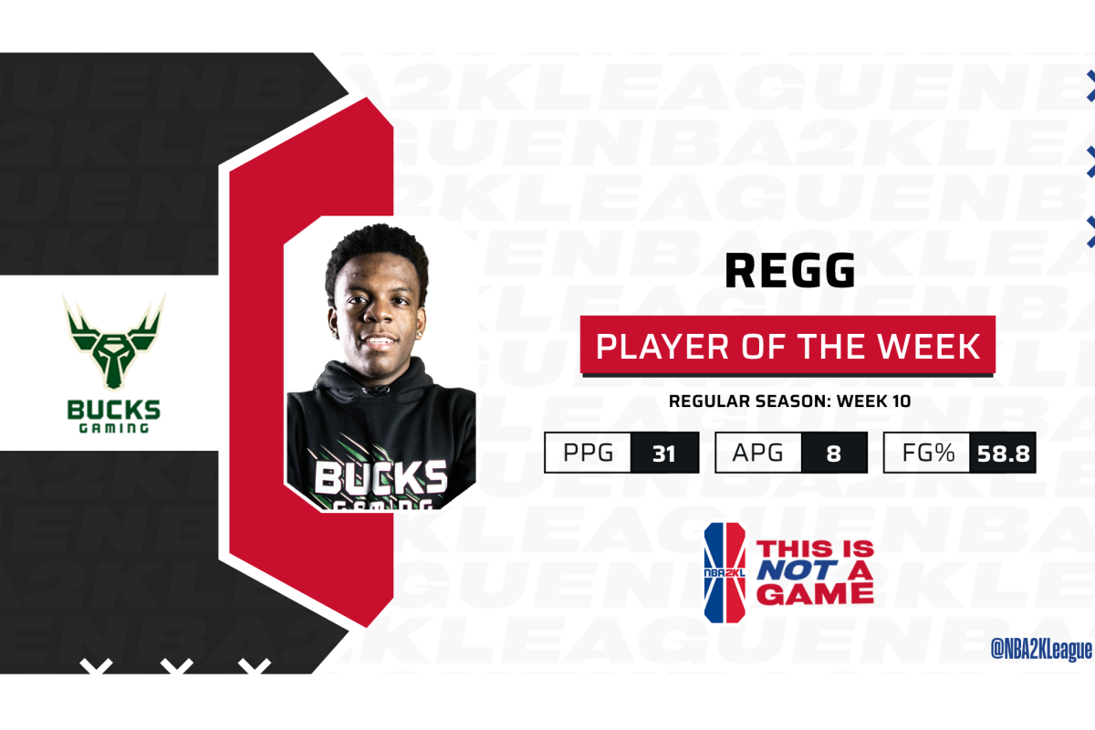 Regg Named NBA 2K League Player of the Week