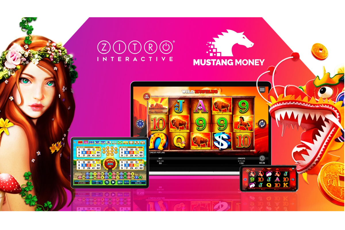 Mustang Money Incorporates Zitro Games to Its Online Casino Offering