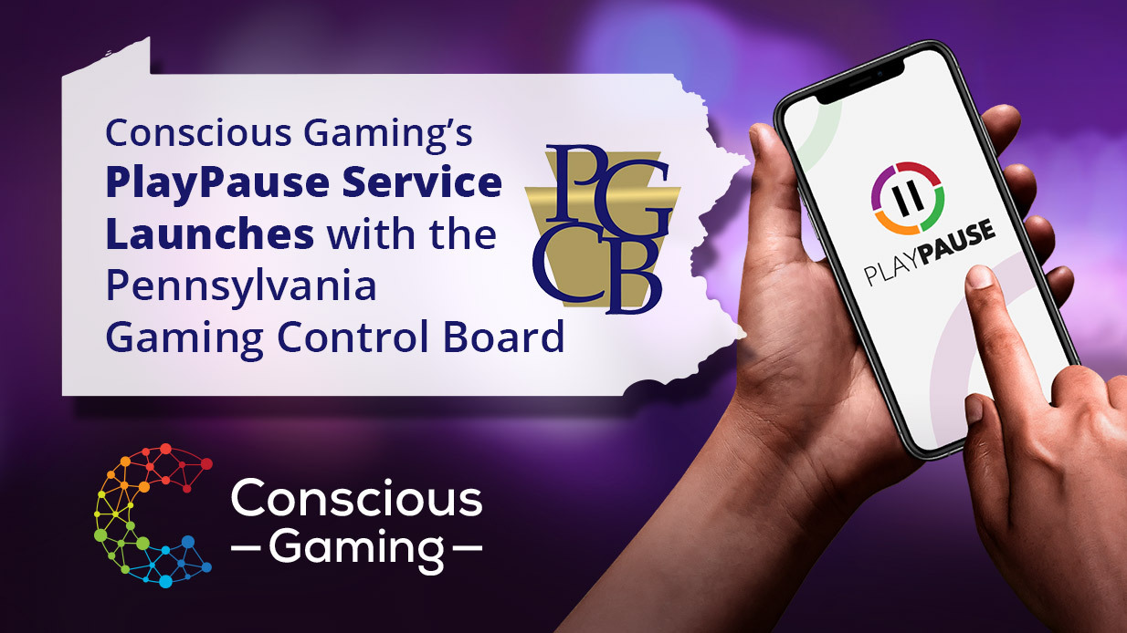 Conscious Gaming's PlayPause Service Launched with the Pennsylvania Gaming Control Board