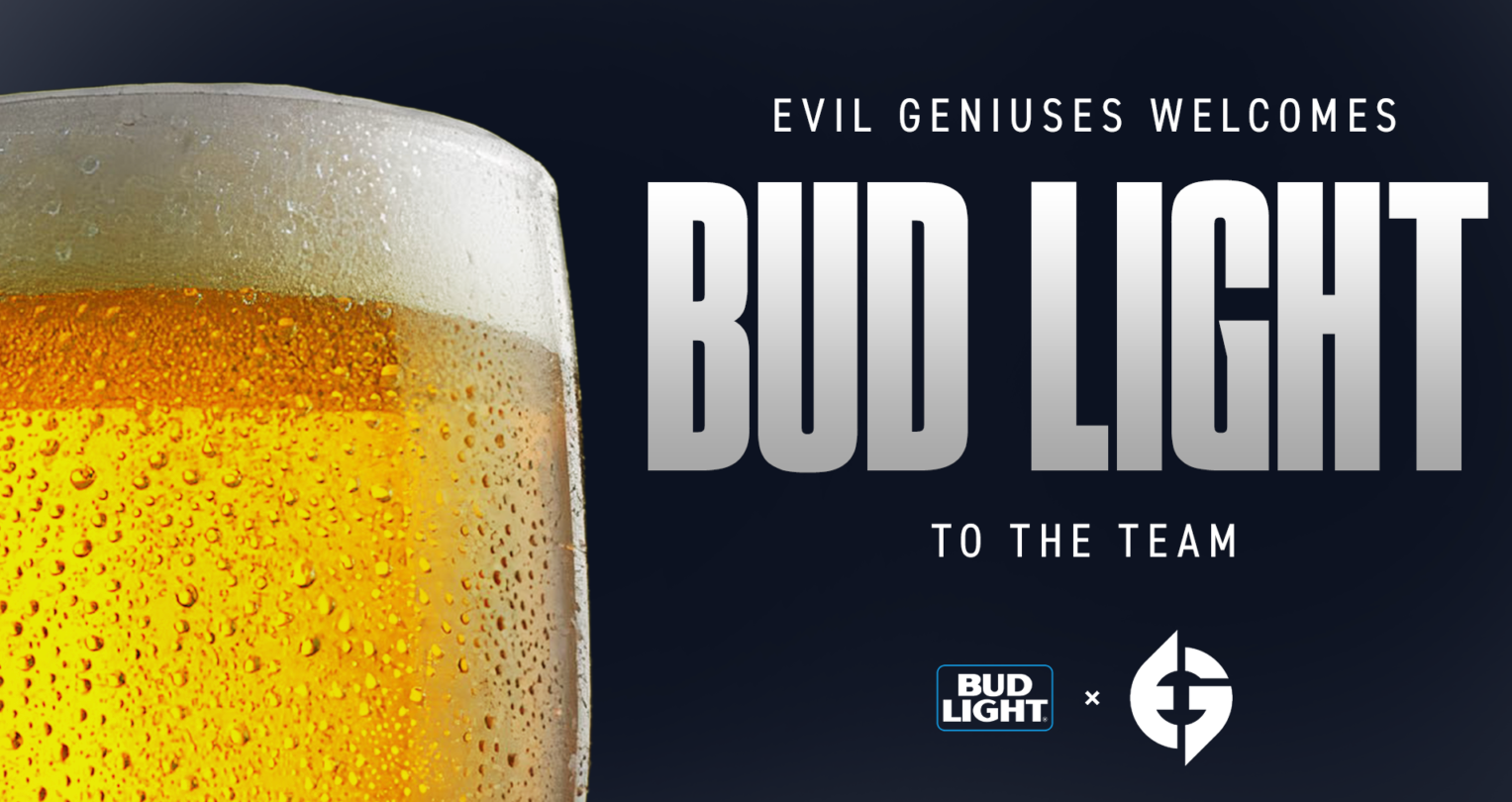 Evil Geniuses Names Bud Light Official Beer Sponsor