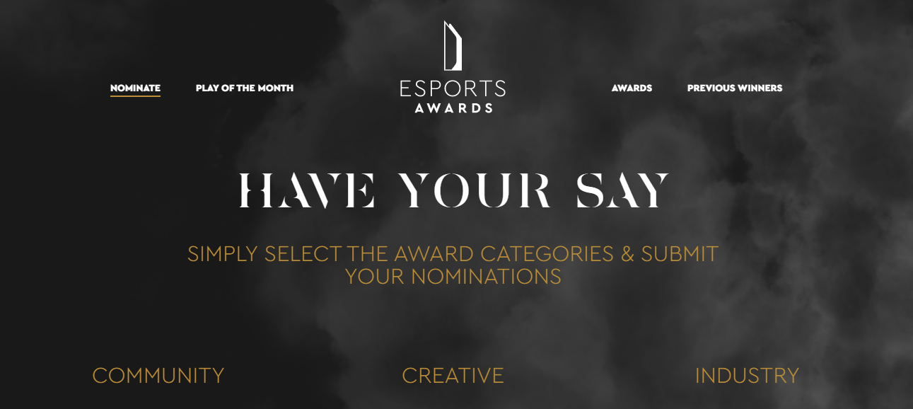 THE ESPORTS AWARDS ANNOUNCE 2021 CAMPAIGN WITH A NEW LOOK AND NEW AWARDS