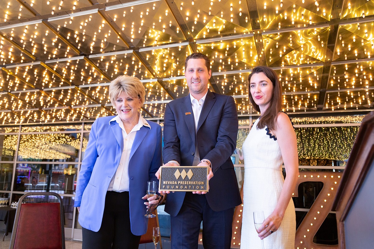 Nevada Preservation Foundation, Las Vegas Mayor Carolyn Goodman and local leaders honor the Plaza Hotel & Casino