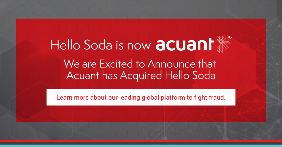 Hello Soda is acquired by the Acuant Group