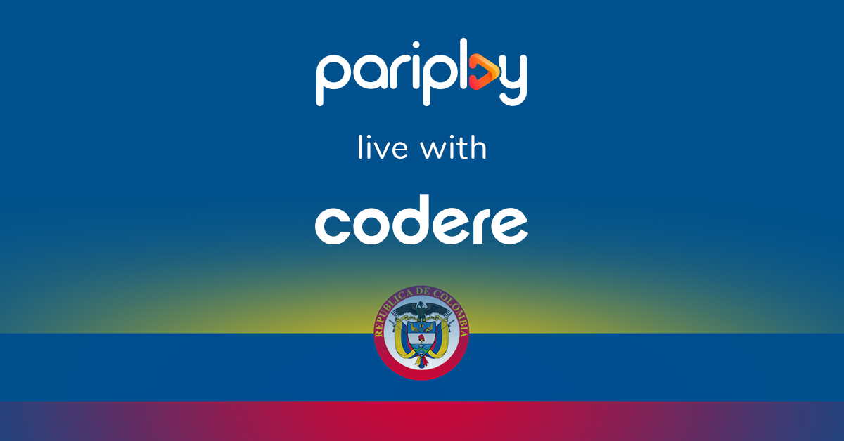 Pariplay games go live in Colombia with Codere