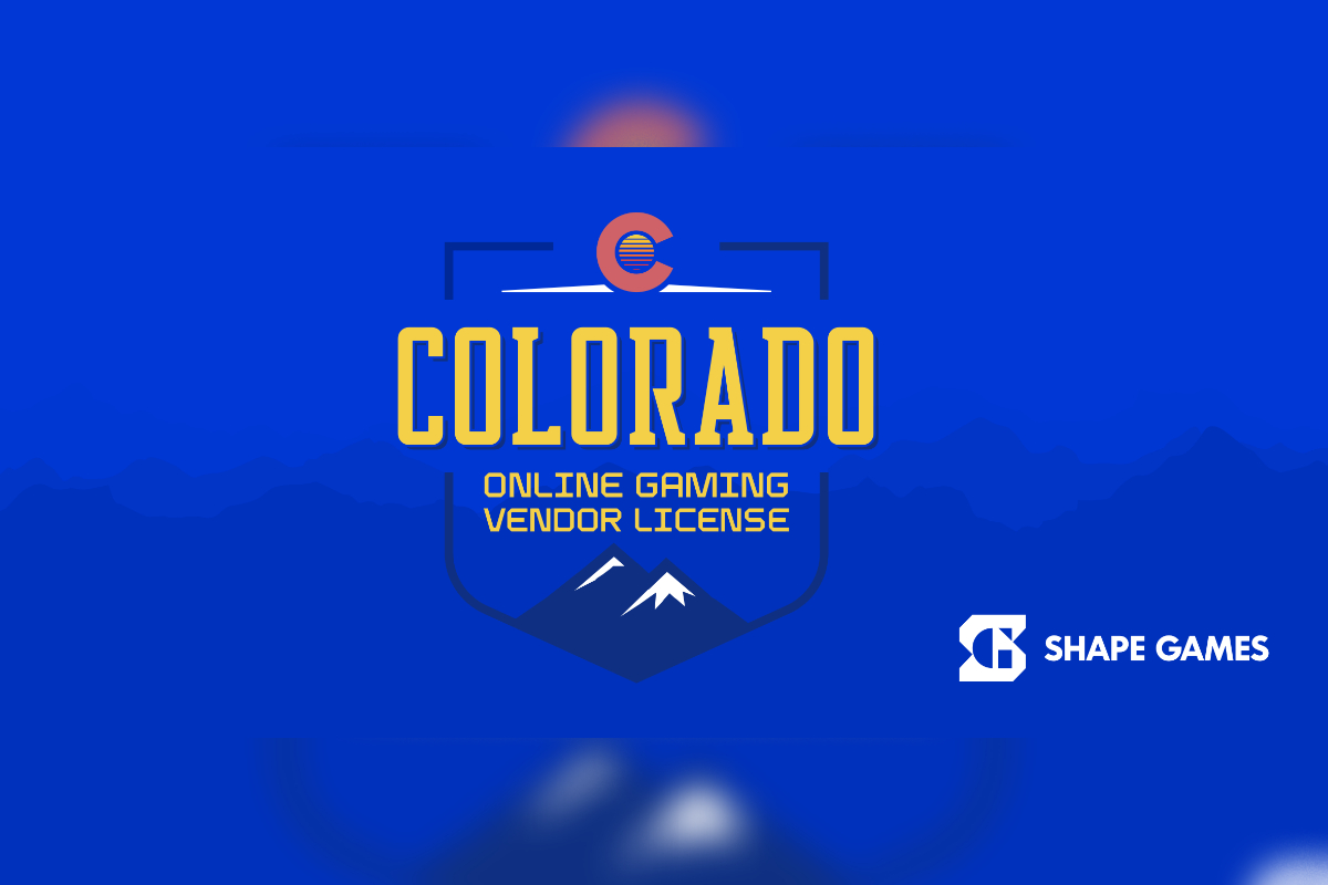 SHAPE GAMES RECEIVES LICENSE APPROVAL IN COLORADO AS ONLINE GAMBLING VENDOR