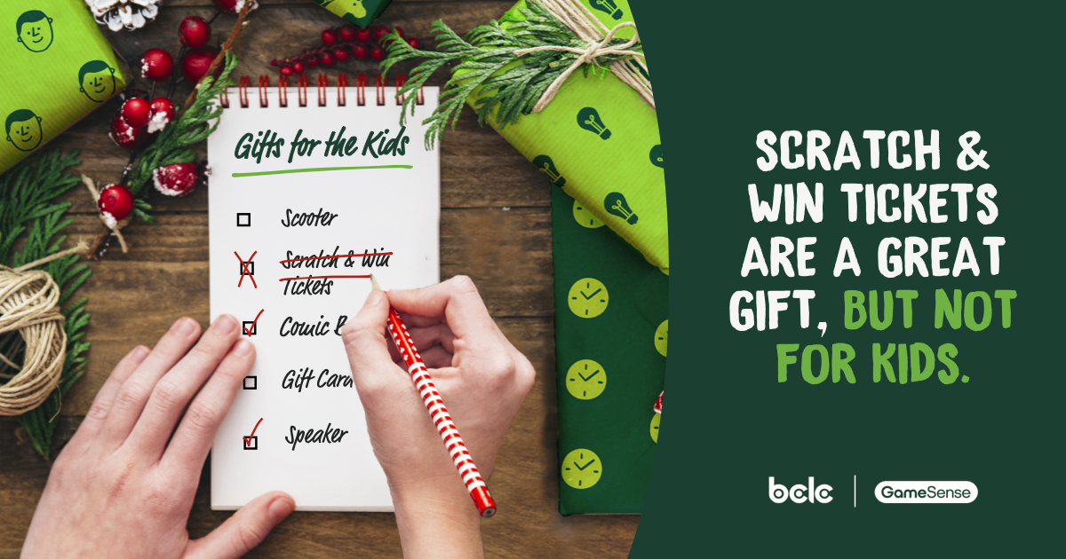 Scratch & Win Tickets Make Great Stocking Stuffers, but Not for Kids