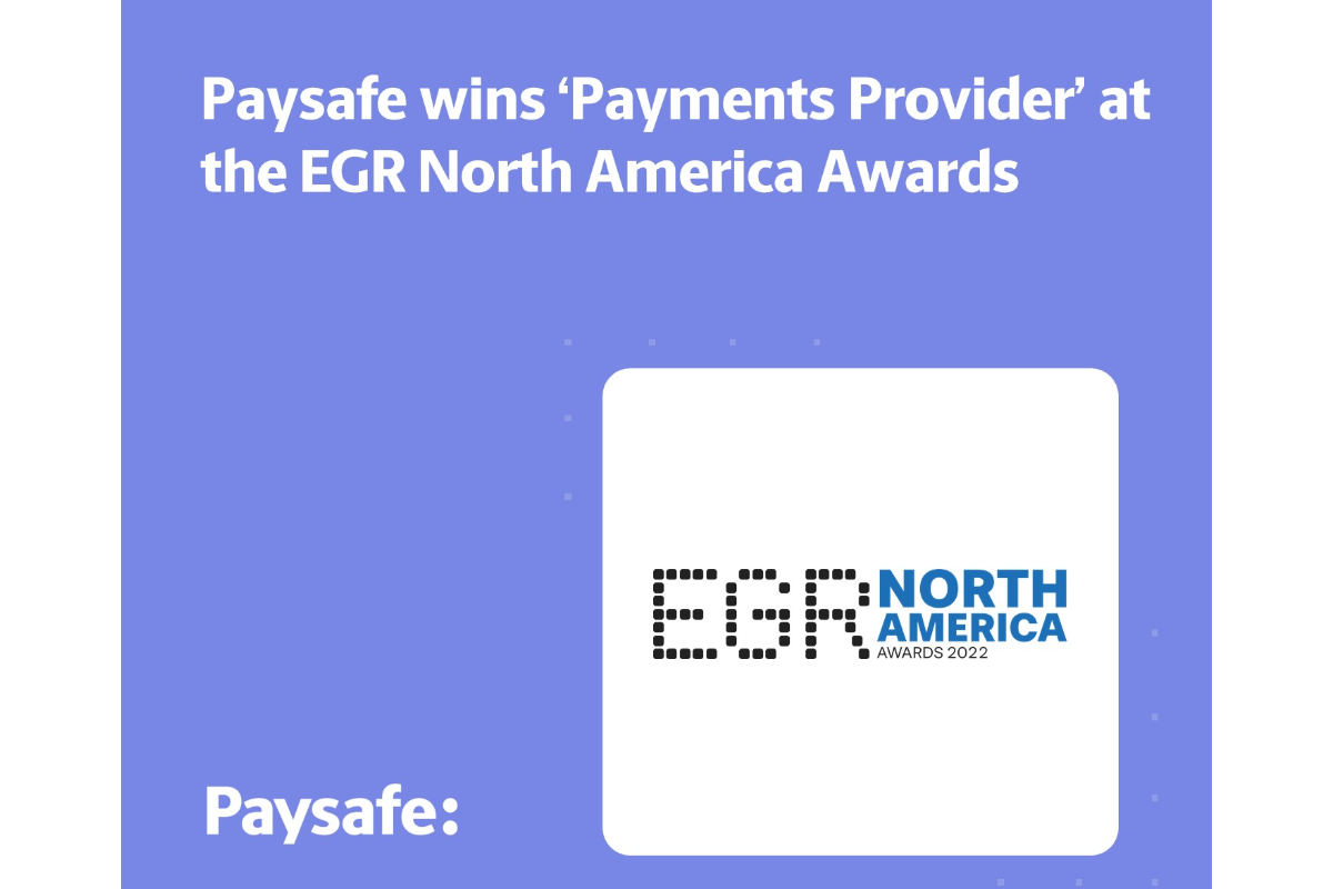 Paysafe wins ‘Payments Provider’ 2022 EGR North America Award