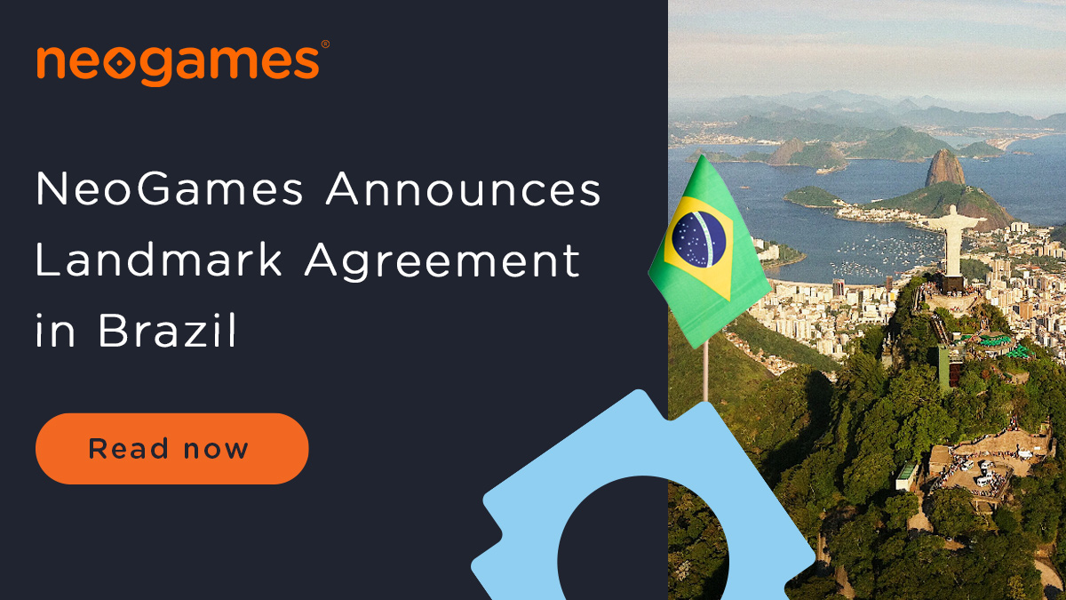 NeoGames Announces Landmark Agreement with Intralot do Brasil to Launch iLottery and Online Sports Betting