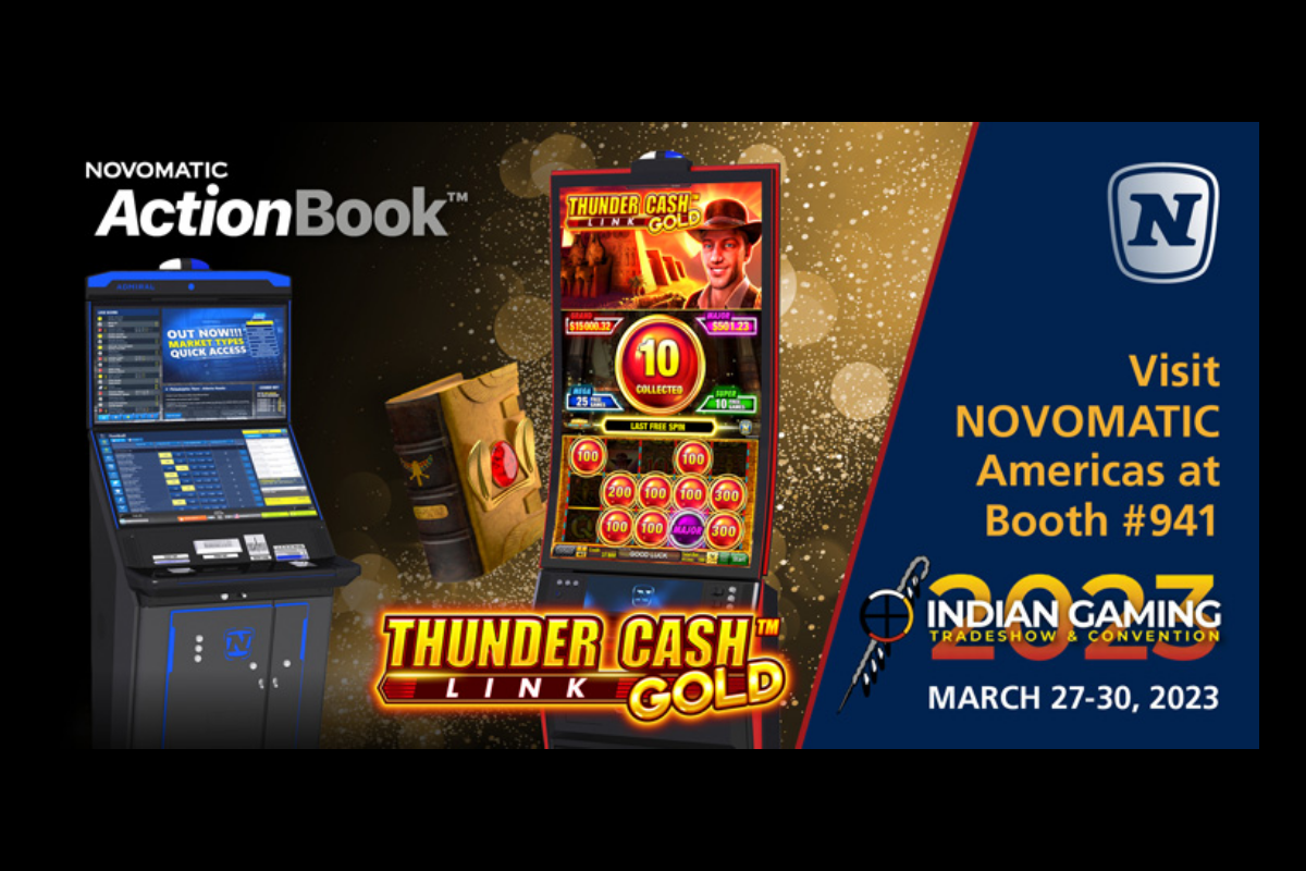 NOVOMATIC is “Golden” featuring Golden Book of Ra™ on the THUNDER CASH™ GOLD Link at IGA