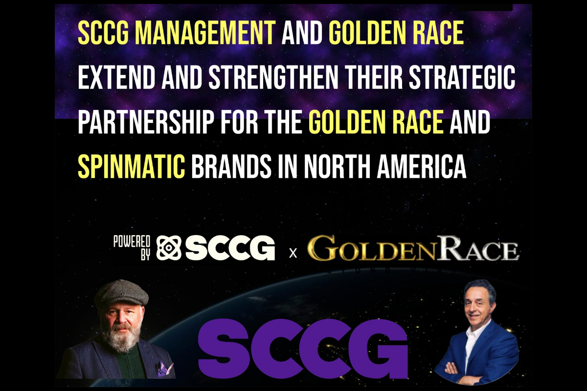 SCCG Management and Golden Race Extend AND STRENGTHEN their Strategic Partnership for the Golden Race and Spinmatic Brands in North America