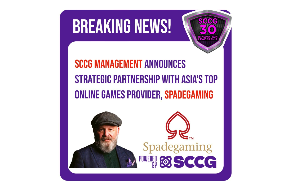 SCCG Management Announces Strategic Partnership with Asia's Top Online Games Provider, SpadeGaming