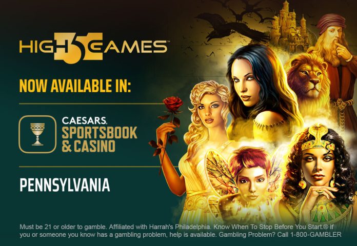 High 5 Games and Caesars Sportsbook & Casino in Pennsylvania Partnership