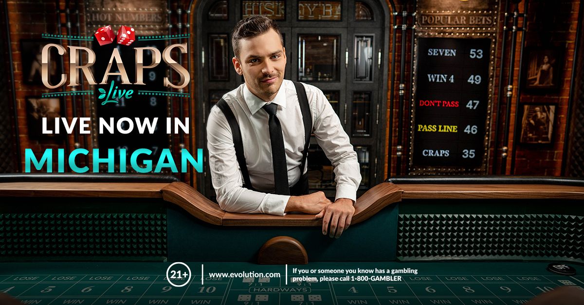 EVOLUTION’S ONLINE LIVE CRAPS ROLLS OUT TO PLAYERS IN MICHIGAN