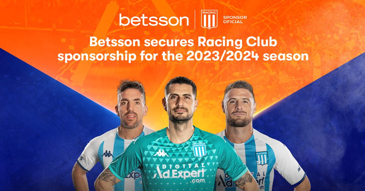 BETSSON SECURES RACING CLUB SPONSORSHIP FOR THE 2023/2024 SEASON