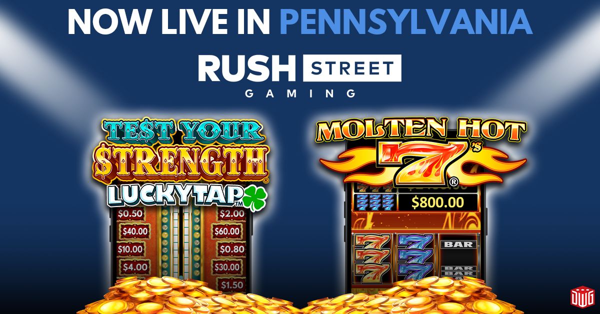 Design Works Gaming Launches in Pennsylvania with Pilot Partner Rush Street Interactive