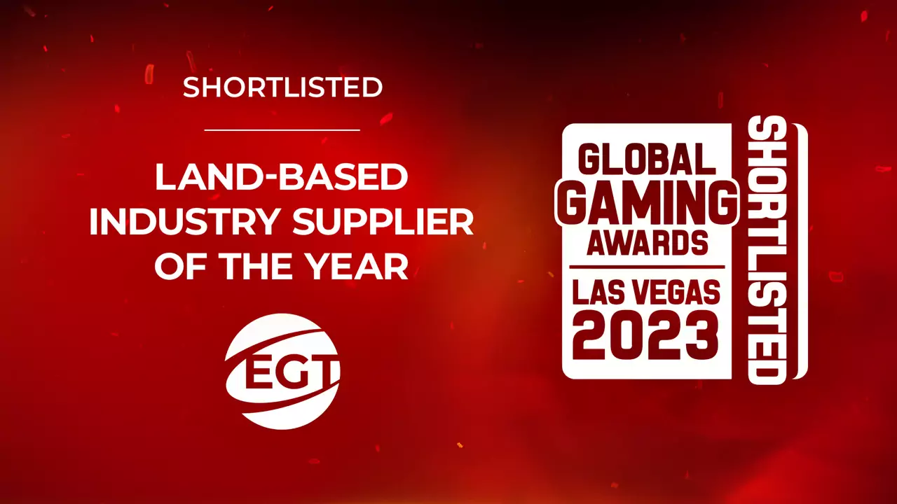 EGT Shortlisted for Land-Based Industry Supplier of the Year at Global Gaming Awards 2023