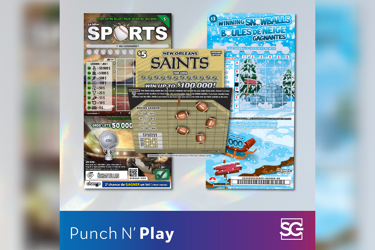 NEW PUNCH N’ PLAY LOTTERY GAMES FROM SCIENTIFIC GAMES LAUNCH IN NORTH AMERICA