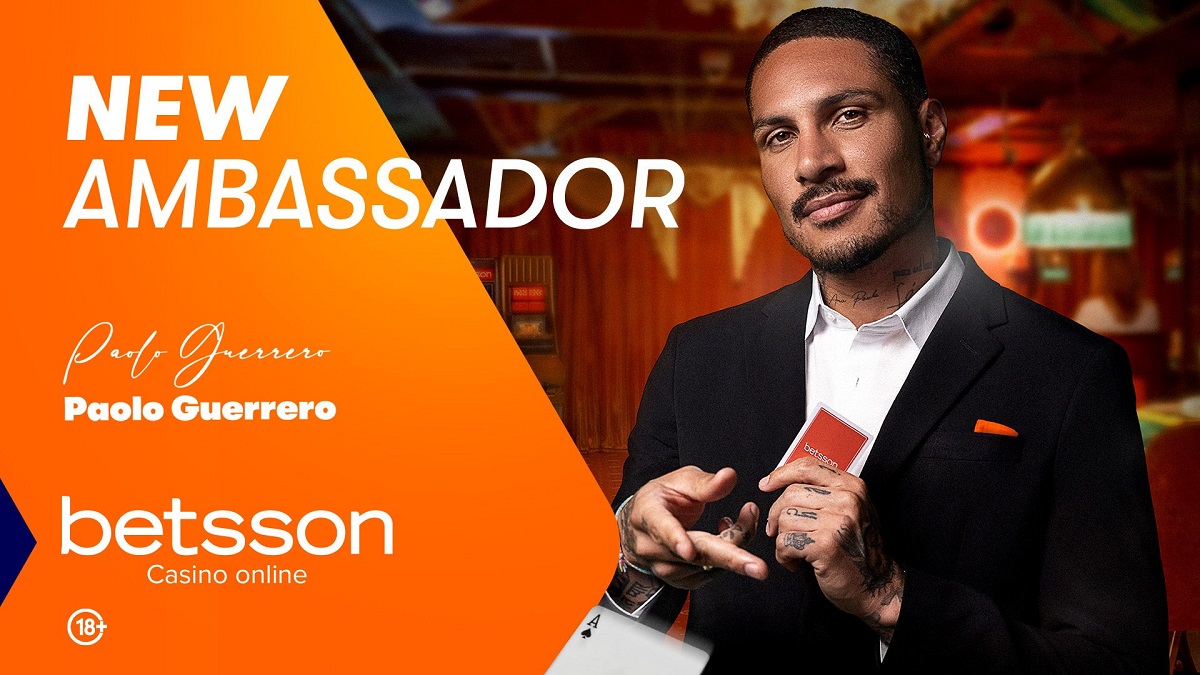 BETSSON ANNOUNCES GLOBAL PARTNERSHIP WITH PERUVIAN FOOTBALL LEGEND PAOLO GUERRERO