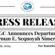 NIGC Announces Departure of Chairman E. Sequoyah Simermeyer