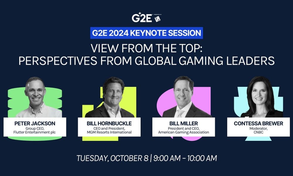 Gaming CEOs Peter Jackson and Bill Hornbuckle to Keynote G2E 2024