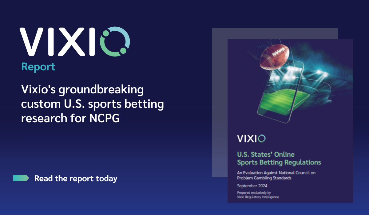 Vixio Supports NCPG in Groundbreaking Responsible Gambling Review of US Sports Betting Regulations