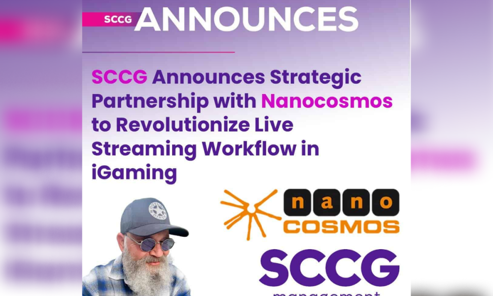 SCCG Announces Strategic Partnership with Nanocosmos to Revolutionize Live Streaming Workflow in iGaming