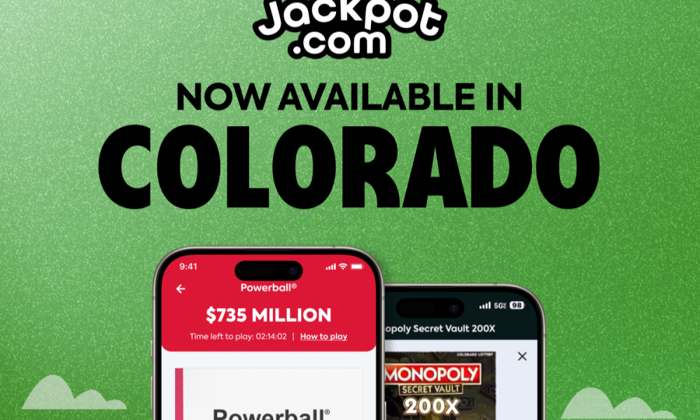 Jackpot.com Launches in Colorado Providing Consumers Mobile Lottery Access Across the Centennial State