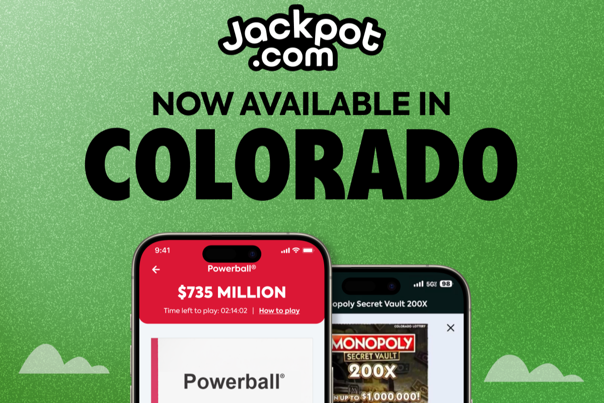 Jackpot.com Launches in Colorado Providing Consumers Mobile Lottery Access Across the Centennial State