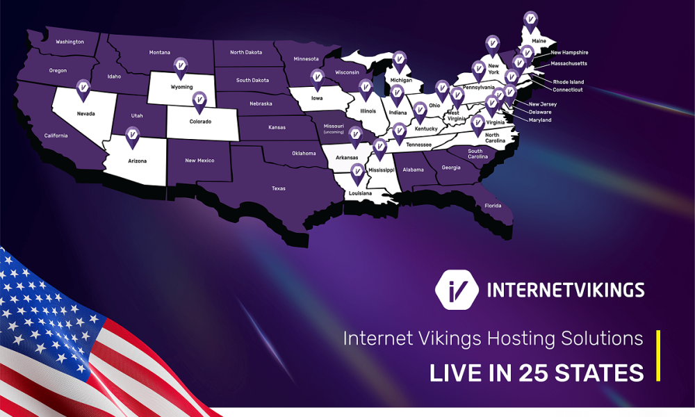 Internet Vikings Expands U.S. Hosting Services to 25 States with New Launch in Arkansas