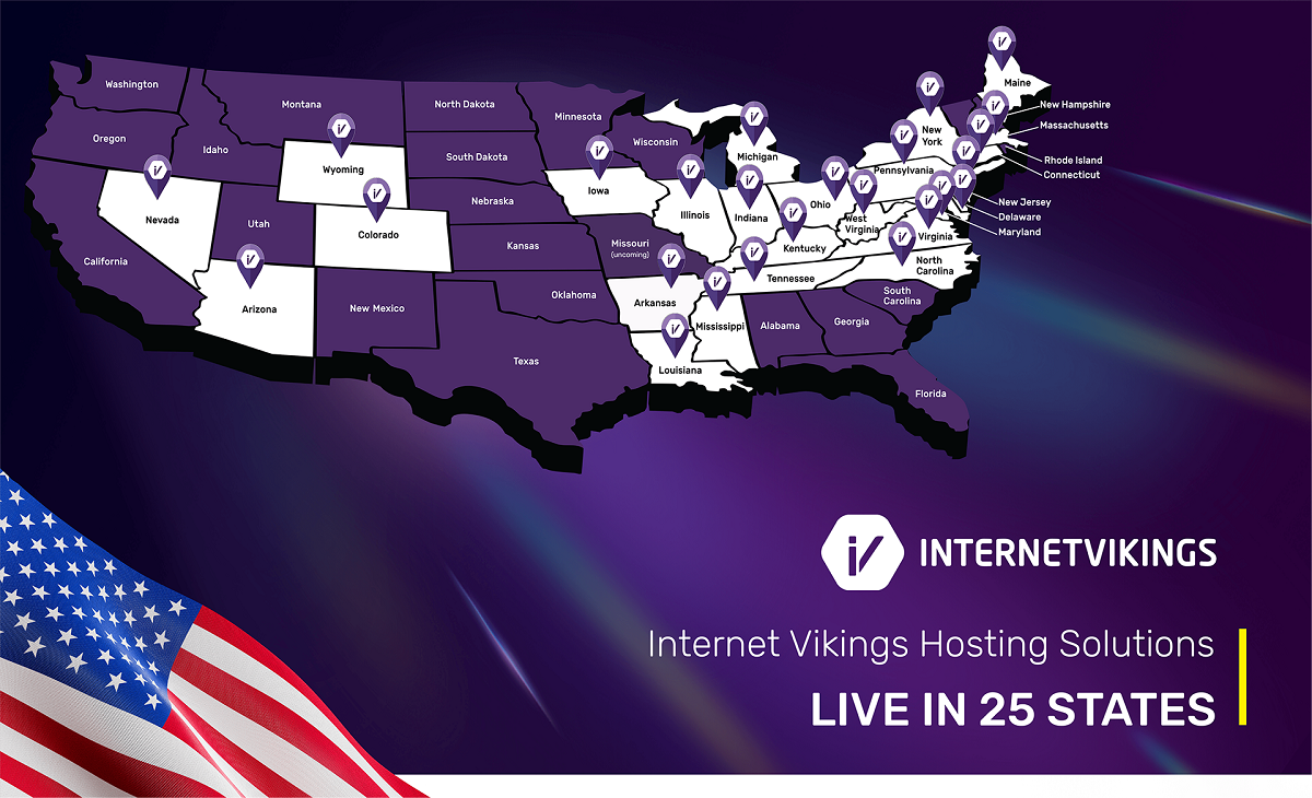 Internet Vikings Expands U.S. Hosting Services to 25 States with New Launch in Arkansas