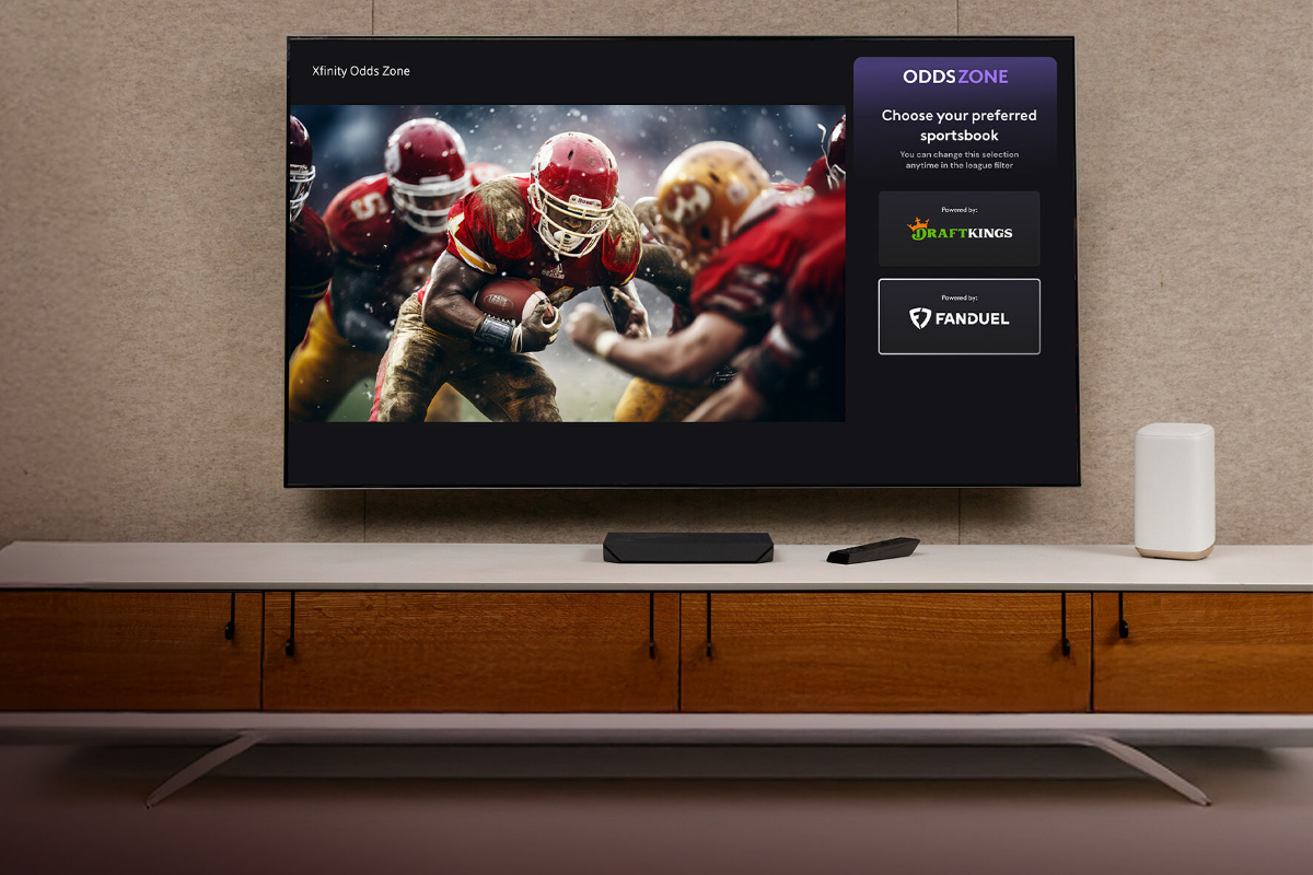 Comcast Adds Live Odds From FanDuel Into Xfinity Odds Zone On X1