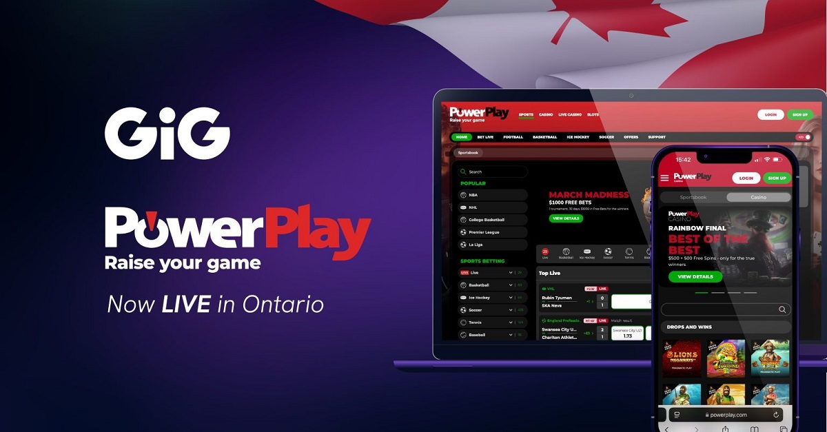 GiG Launches Fourth Partner into Ontario as PowerPlay Enhances Its Gaming Experience with GiG’s Formidable Combination of Proprietary Platform, Sportsbook and AI technology