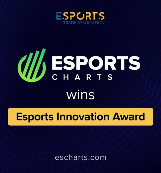 Esports Charts Wins “Esports Innovation Award” at the EsportsNext Industry Awards