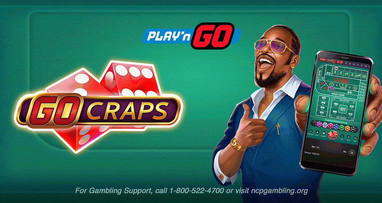 Play'n GO new release GO CRAPS featuring real-time roll history and customisable betting strategies for an immersive digital casino experience.