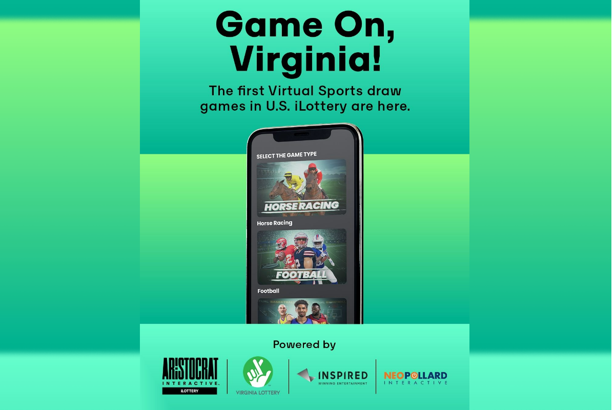 Aristocrat Interactive and Inspired Entertainment Introduce First-Ever Virtual Sports iLottery Games with the Virginia Lottery Through an Agreement with NeoPollard Interactive