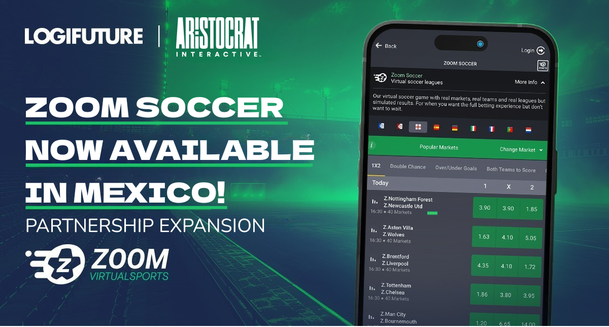 Logifuture goes live in Mexico with Zoom Soccer via Aristocrat Interactive integration