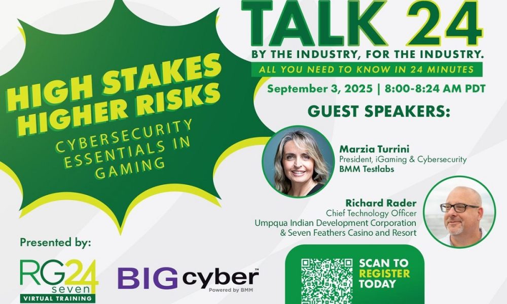 RG24seven & BIG Cyber to Co-host FREE Webinar on Cybersecurity Essentials for Gaming Operators & Regulators