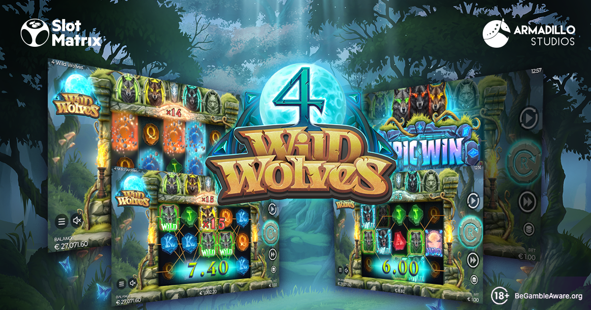 SlotMatrix answers call of the moon with 4 Wild Wolves Michigan launch