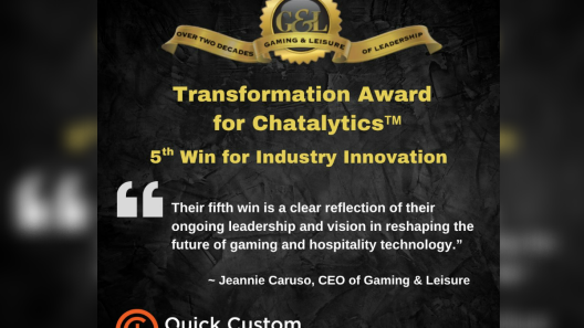 Quick Custom Intelligence Wins Prestigious G&L Transformation Award for Chatalytics – Their Fifth Win for Industry Innovation