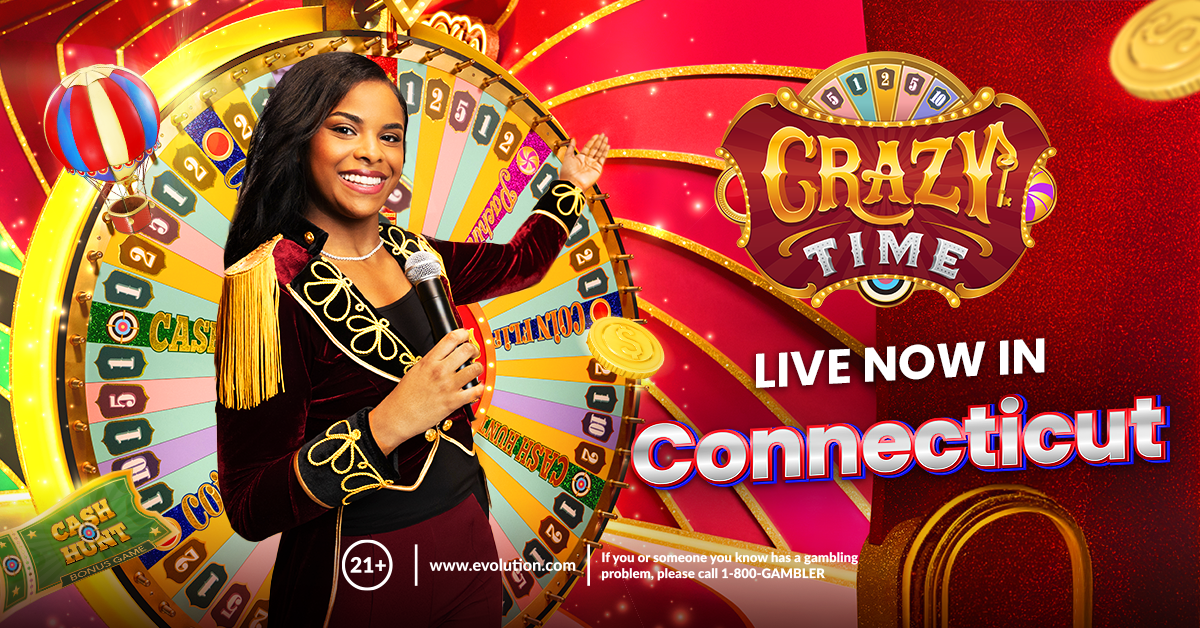 Evolution launches Crazy Time, the world’s #1 live game show, in Connecticut