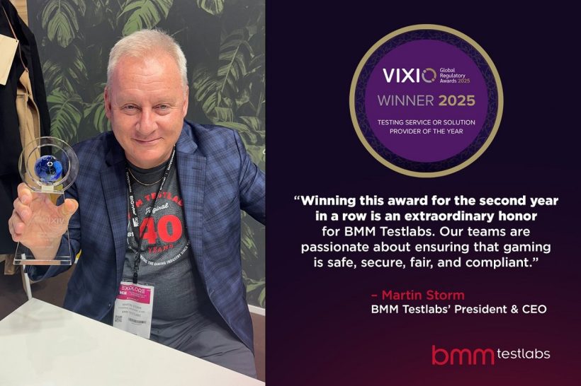 BMM TESTLABS WINS “TESTING SERVICE OR SOLUTION PROVIDER OF THE YEAR” AT THE 2025 VIXIO GLOBAL REGULATORY AWARDS FOR THE SECOND YEAR IN A ROW
