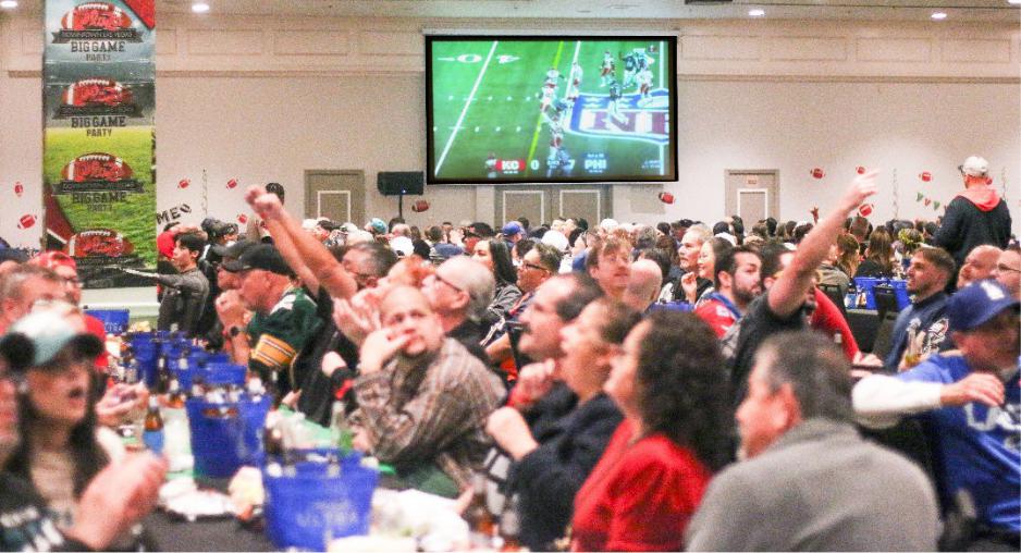Big Game parties at the Plaza Hotel & Casino are football fans’ dream Outdoor tailgate added to football festivities