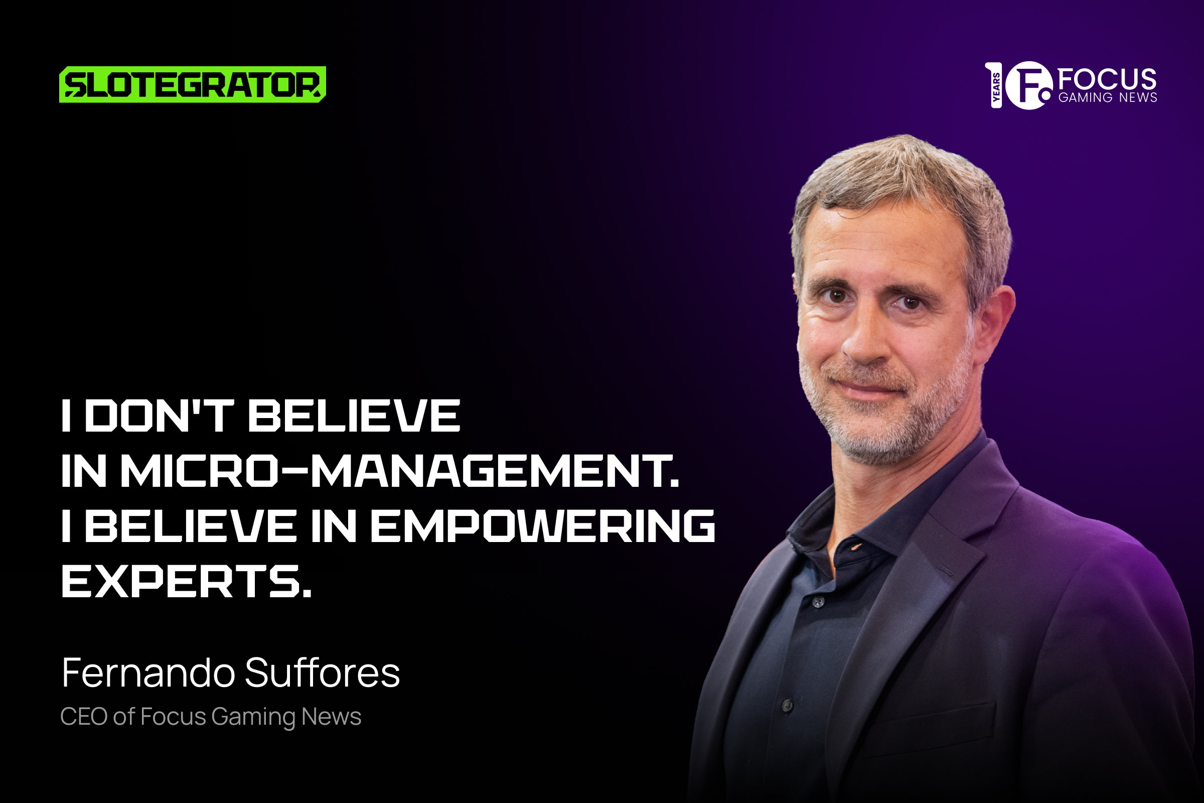 FGN創業者フェルナンド・サフォレス氏、核心価値観を語る